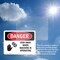 Signmission Stay Away When Machine Is Operating Danger Sign, Vinyl Decal, 10in W x 7in L, 2PK OS-2PACK-DS-D-710-L-1700 - alternate 2